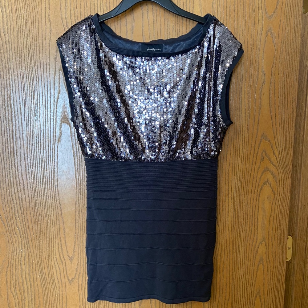 Forever 21 Sequin Mini Sweater Dress Large